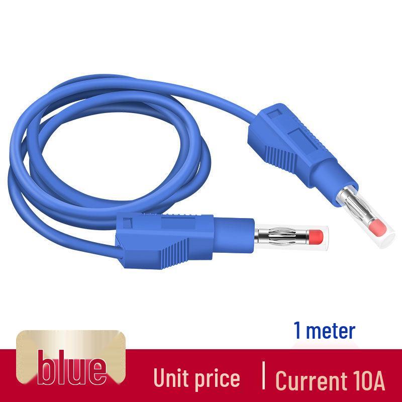 4mm All-Copper Banana Plug Test Lead Wire for High Voltage Power Meters, 10A Capacity