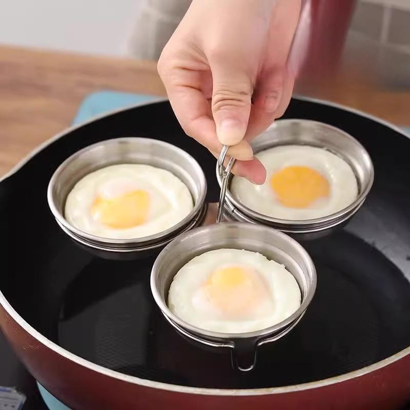 Stainless Steel Heartshaped Egg Cooker With 3in1 Steaming Insert For Home Breakfast Preparation