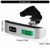 50kg/110lb Luggage Scale Backlit LCD Display Electronic Digital Hanging Baggage Scale Suitcase Weight Scale Portable