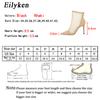 Fashion Eilyken Spring Autumn Sexy Mesh Women Ankle Boots Pointed Toe Fashion Zip Ladies Party Stiletto High Heels Shoes Size 34-40