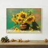 Абстрактная картина на холсте, цветок, картина маслом, настенные художественные фотографии, постеры с подсолнухом для гостиной, домашний декор без рамы