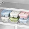 Easy Release Press Ice Maker Box with Cover for Home Drinks Space-Saving Stackable Household Food-Grade Ice Tray for Kitchen Convenience