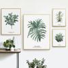 Nordic Green Plant Leaf Canvas Posters Modern Wall Art Painting Potted Poster Aesthetic Pictures for Living Room Home Decor