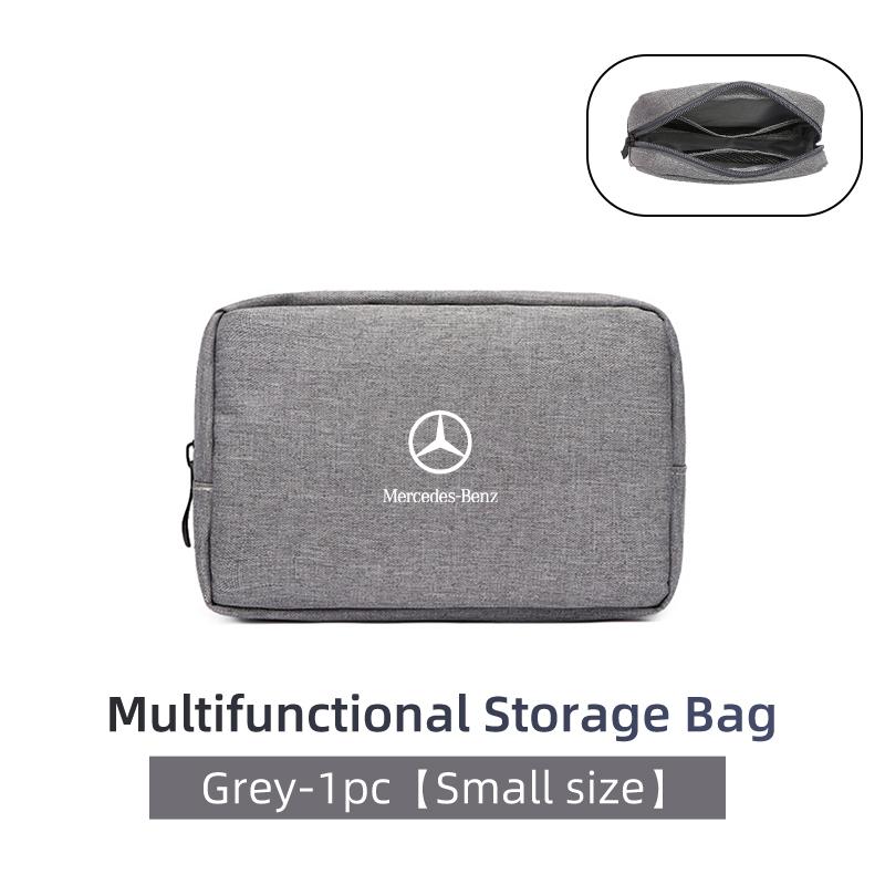CRR1 Oxford Car Digital Organizer Waterproof Data Cable Storage Bag For Mercedes Benz W211 W124 W176 W177 C180 C200 C260 C300 GLC CLE