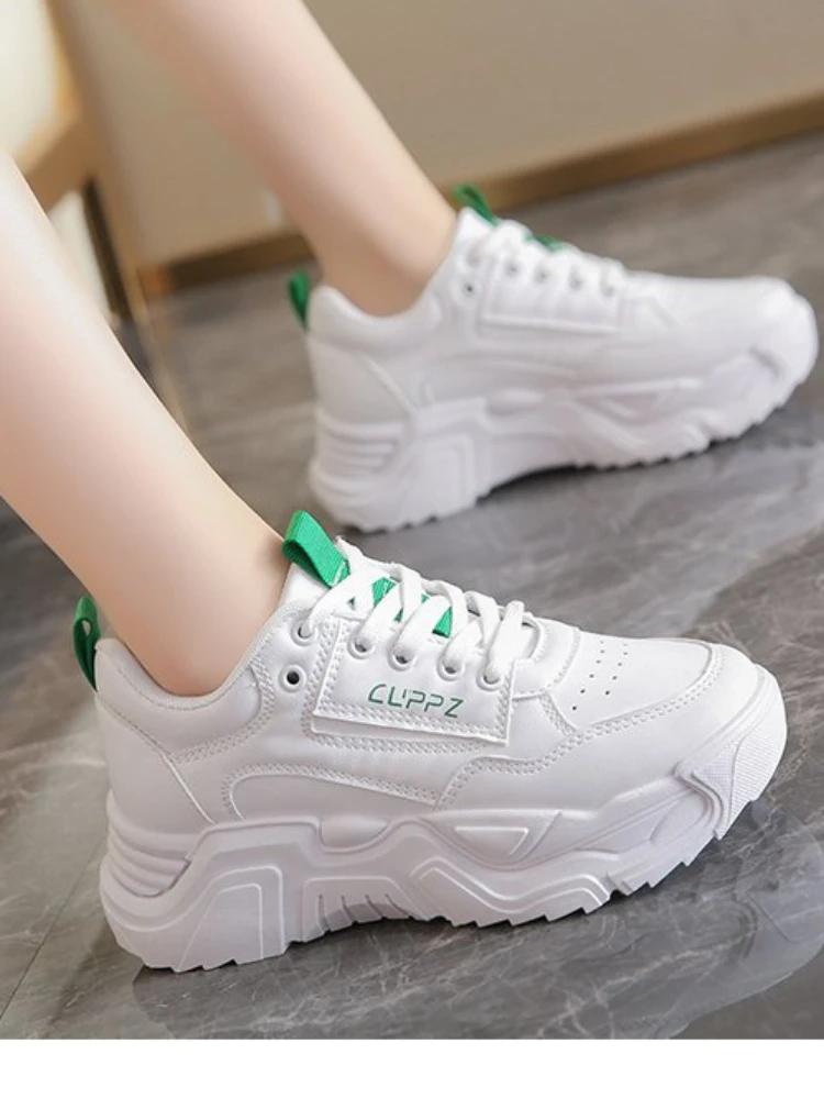 Casual Sports Shoes Women Fashion Soft Bottom  New Breathable  for Women All-match Thick-soled Sneakers Fashion Casual Shoes