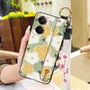 Silicone Back Cover Phone Case For Realme P3 Ultra 5G Protective Oil Painting Soft Case Fashion Design Anti-dust Lanyard