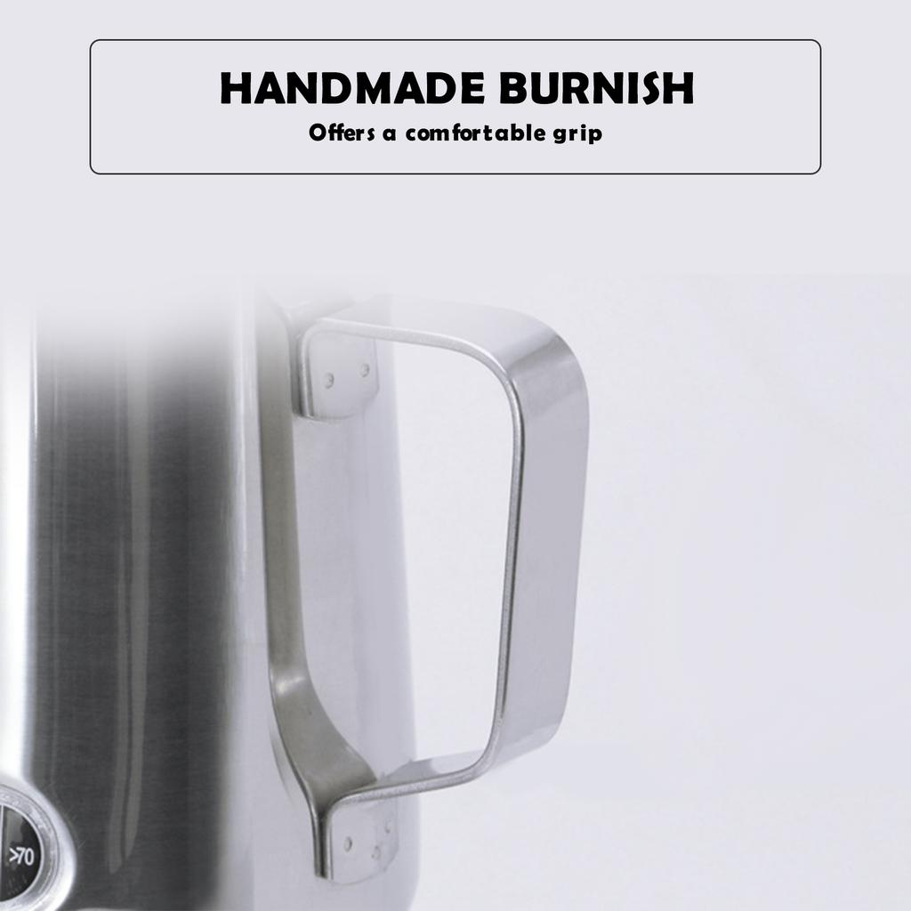 Кувшин для вспенивания молока на 12/20 унций с дисплеем температуры, кувшин из нержавеющей стали для вспенивания молока, чашка