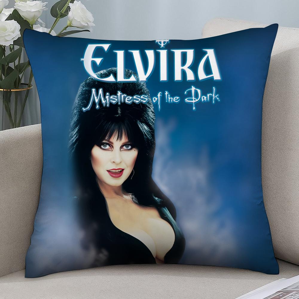 Наволочка E-Elvira Mistress Of The Dark, 3D-печать, полиэфирное волокно, 45*45 см, декоративная наволочка для дивана, подарок на фестиваль