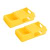 2PCS Mini Walky Talky Silicone Protective Soft Cover TwoWay Radio Protector for Baofeng UV5R(Yellow