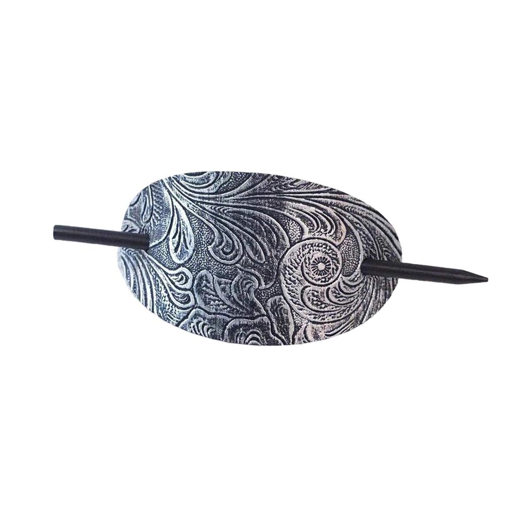 1 шт. Зажим для волос из искусственной кожи, овальной формы, для хвоста, заколки, резинка для волос, заколка для волос, шпильки