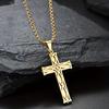Minimalist Titanium Steel Irish Knot Cross Necklace - Trendy, Versatile, Fade-Resistant Pendant for Men & Couples
