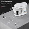 Stand Mixer, 5L Food Mixer for Baking, 6 Speeds and Pulse Setting, 1400W Cake Electric Kitchen Mixer with Dough Hook, Whisk, Stainless Steel Bowl