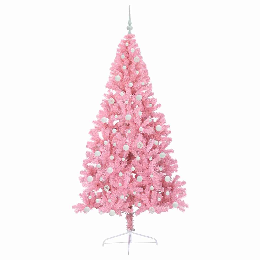 Artificial Pre lit Pink Christmas Tree 240 cm PVC