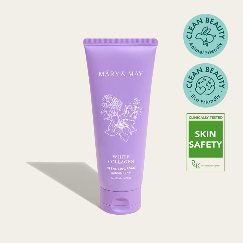 Mary&May Очищающая пенка с белым коллагеном 150 мл