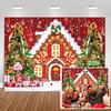 Christmas Party Backdrop Christmas Gingerbread House Backdrop Glitter Cookie Exchange Candyland Winter Snowflake Photography Background