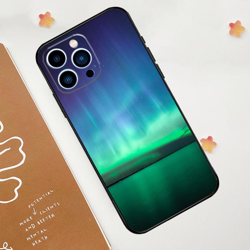 Чехол для телефона «Северное сияние» для iPhone 15 16 14 13 12 11 Pro Max Mini Plus XS X XR Задняя крышка