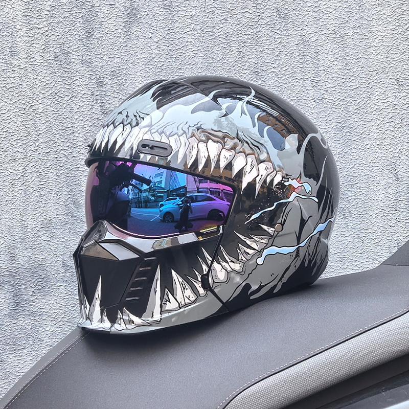 ORZ Новый Ретро Мотоциклетный Шлем Scorpion Cascos Moto Локомотив Личность Многоцелевой Комбинированный Шлем Половина M L XL XXL XXXL