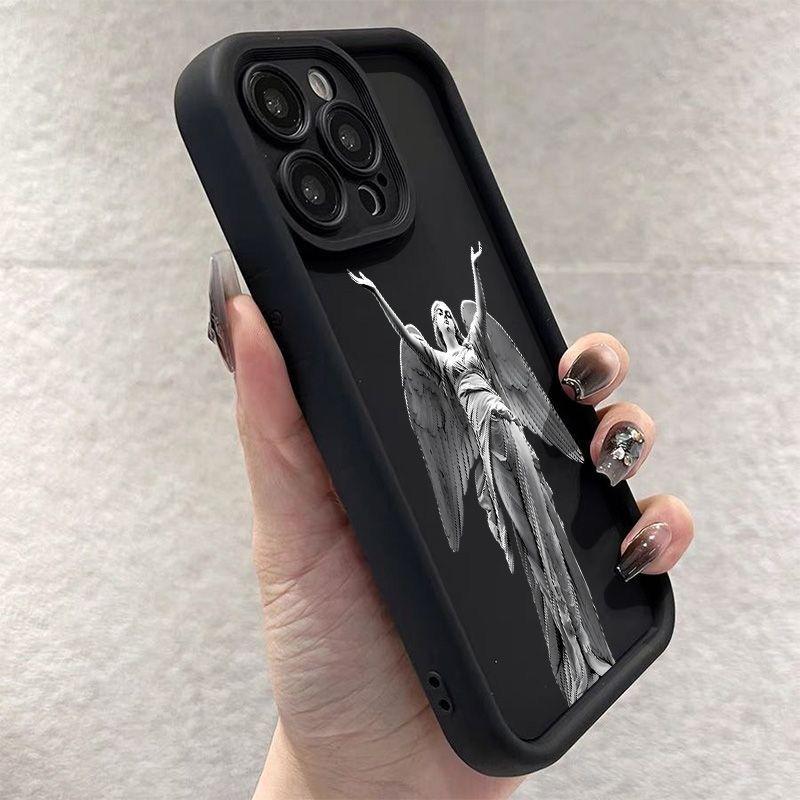 Популярный чехол для телефона с графикой статуи для iPhone 16 15 14 13 12 11 X XR Xs SE 2022 8 7 Plus Pro Max Mini Силиконовая задняя крышка