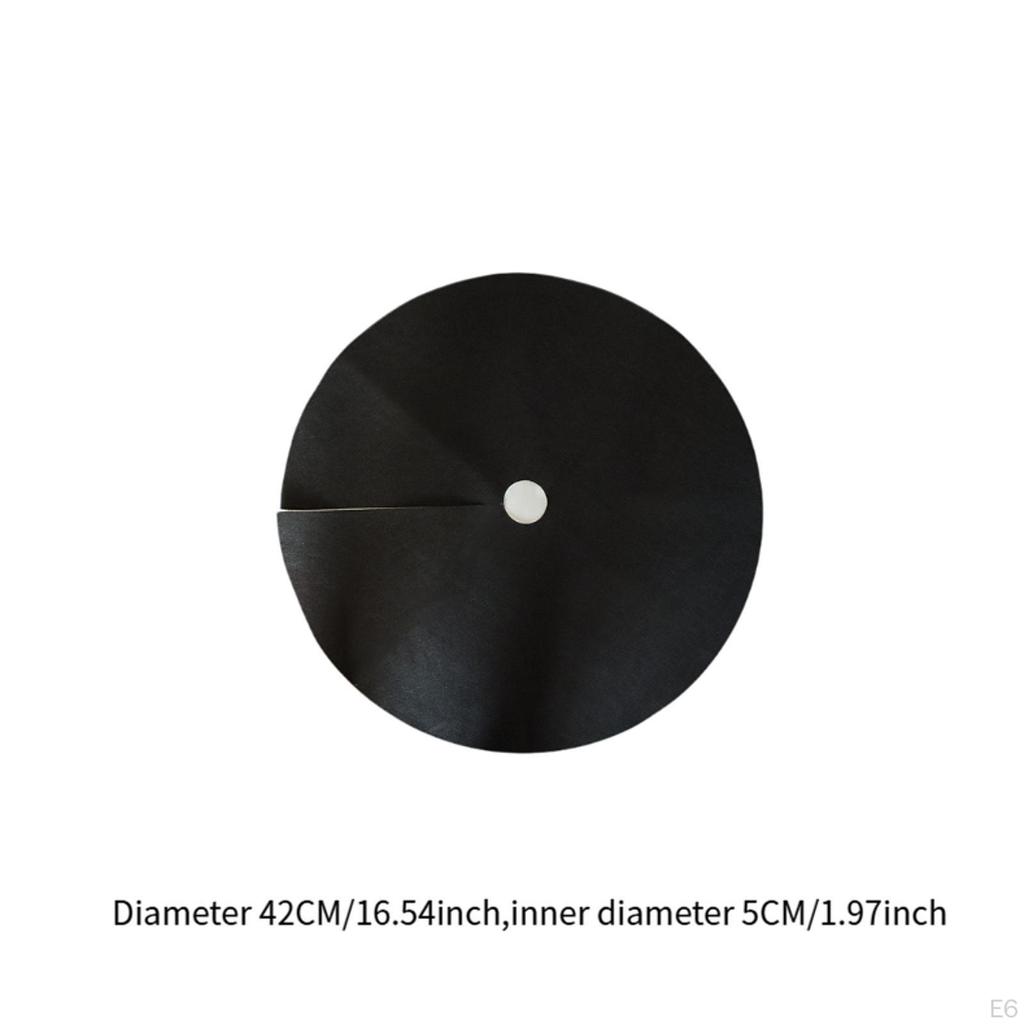 12-кратный Барьер из мульчи для деревьев Вокруг черного, Защитная подстилка для защиты от сорняков для уличной террасы