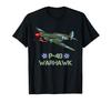 Футболка с изображением американского самолета времен Второй мировой войны Curtiss P-40 Warhawk