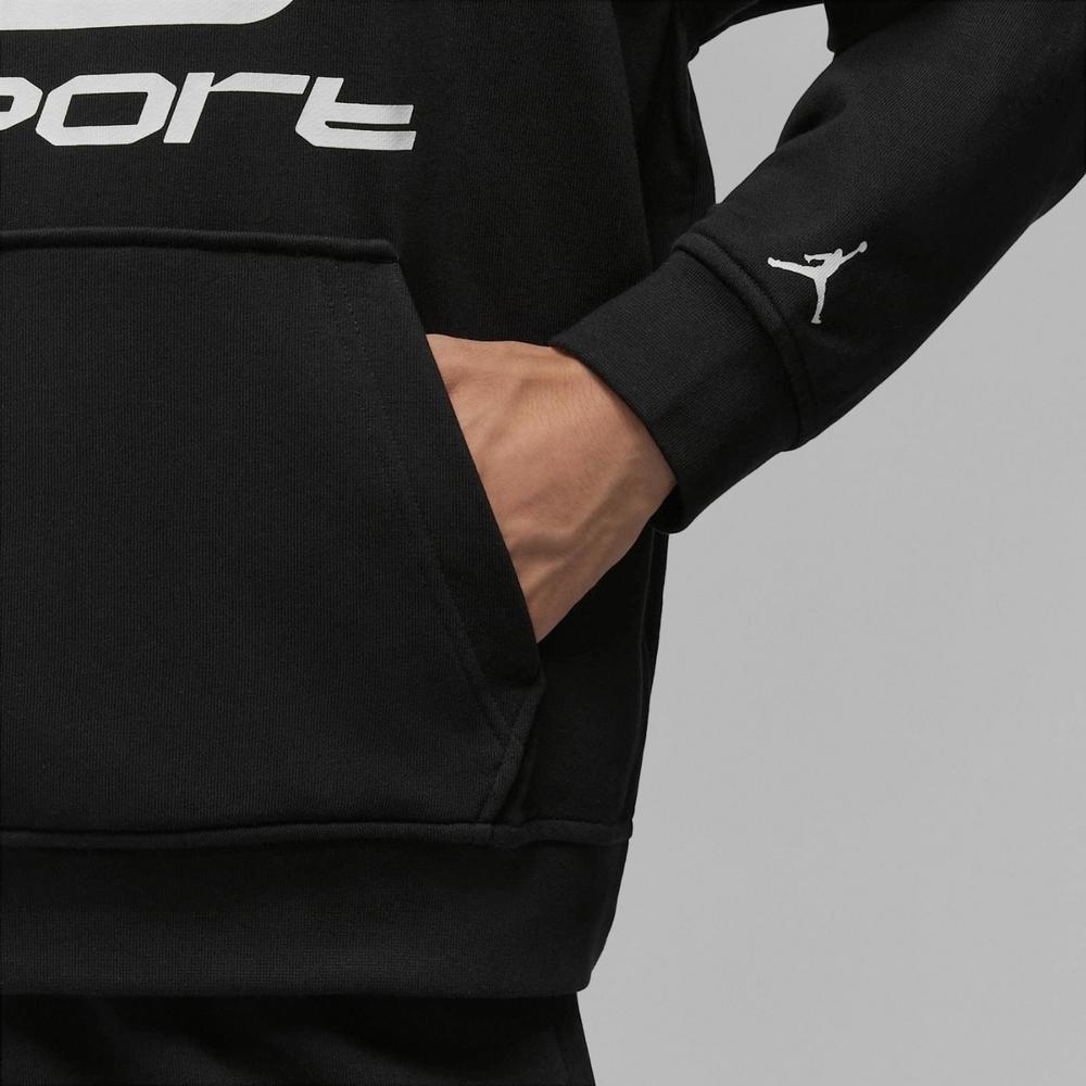 Jordan Спортивная толстовка с перекрестным дизайном Dri FIT мужская черная FV8627-010