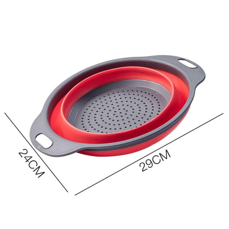 VISHUA Пластиковая складная раковина для овощей Многофункциональная кухонная корзина 3-в-1 Складная сливная корзина для хранения фруктов Вращение