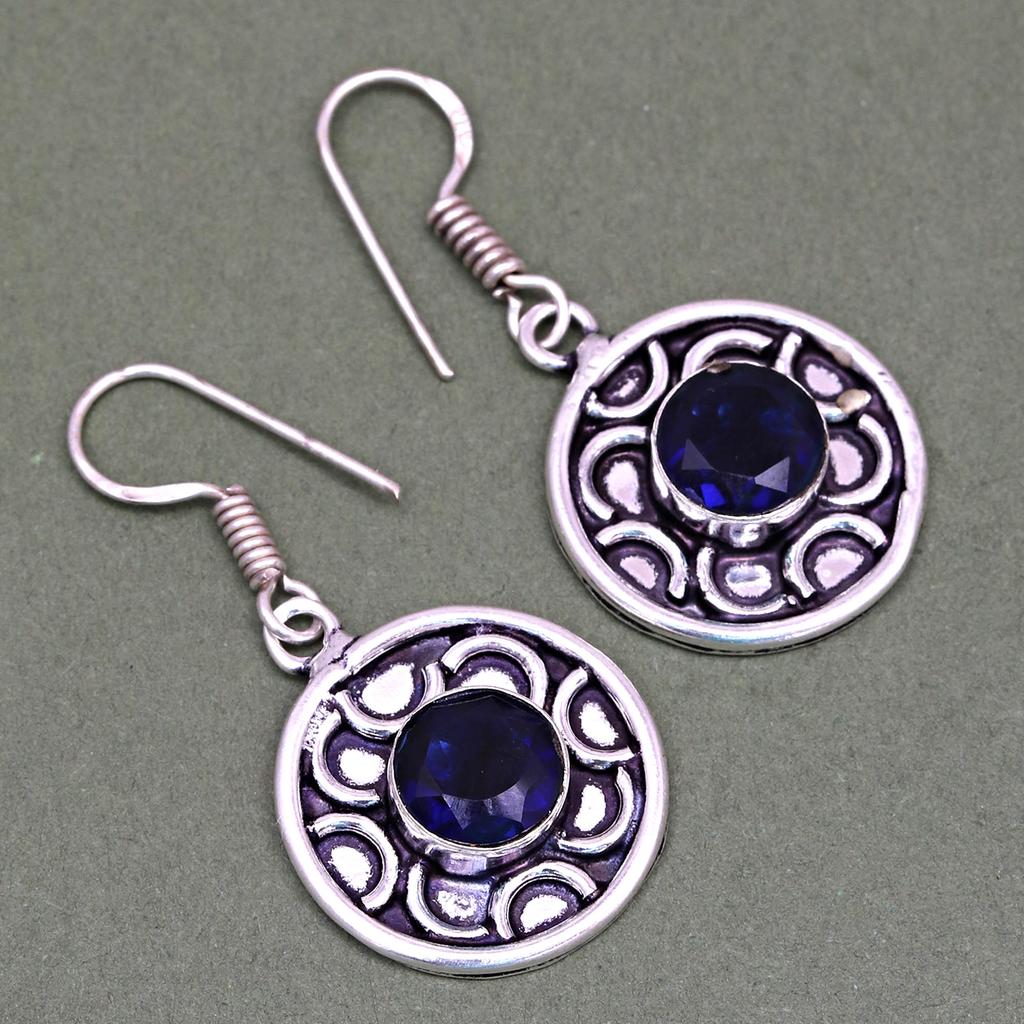 Комплект ювелирных изделий из танзанита, кварцевый драгоценный камень, подвеска, ожерелье 18-20 дюймов