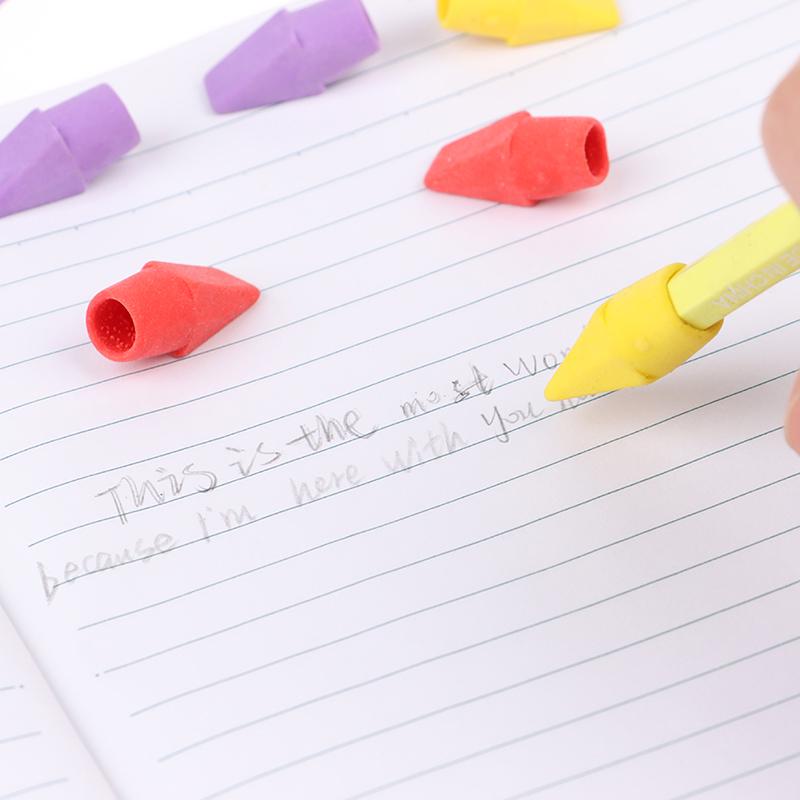 20 шт. ластиков, колпачки для карандашей, ластик в форме долота, канцелярские принадлежности для студентов