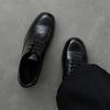Mens Derby Shoes Thick Sole Height Increasing Formal Business Wedding Casual Office Wear Round Toe Rubber
