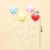 New Birthday Cake Candle Ins Style Retro Love Five-pointed Star Twist Candle Colorful Cartoon Balloon Candle