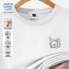 Мужская хлопковая футболка с длинным рукавом Jeanswest повышенной плотности с графическим изображением щенка JZS