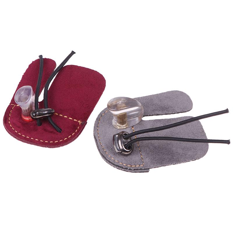 Кожаная защита для пальцев для стрельбы из лука, защитная накладка для перчаток, защита для стрельбы из лука