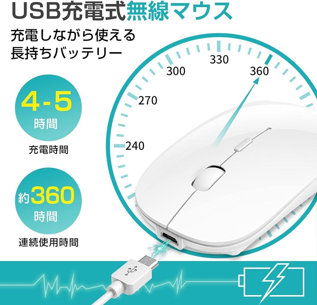 Беспроводная Bluetooth 3DPI Высокосовместимая с и Microsoft Pro Mouse, Ультратонкая, Бесшумная, Перезаряжаемая, Энергоэффективная, 2,4 ГГц, Режимы, Точность,