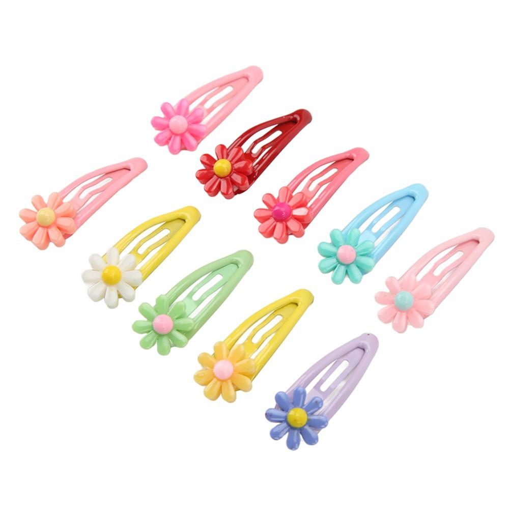 20pcs Mini Shape Dog Hair Flower 3cm Width Mini Hair Barrette Heart BB Clip Beauty Matching