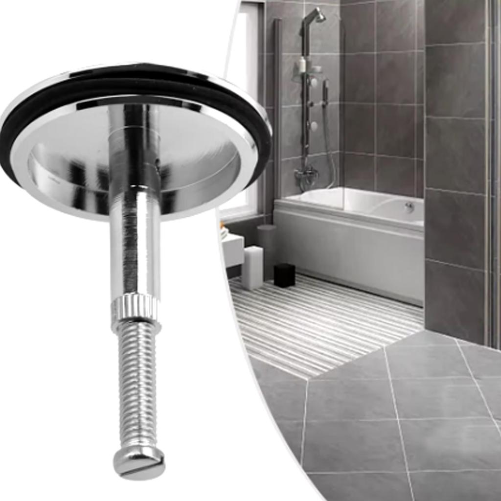 Регулируемая заглушка для сливного отверстия из латуни, заглушка для ванны, 43 мм, латунный сливной фильтр, простой в использовании для сливного фильтра ванны в ванной комнате