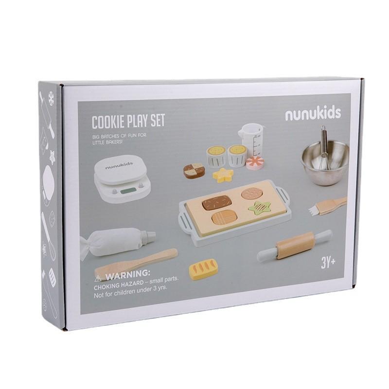 Kids Playset Baking With Wooden Kitchen Toy For Imaginative Cooking And Learning