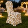 Dust-proof Hot-Stamped Stretch Chair Cover Washable Wedding Chair Cover  Restaurant