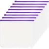 YoeeJob 3 Holes Clear PVC Zipper Binder Pocket ert Pages Letter Size, 8 1/2" x 11 Loose Leaf Binder Filing Storage Bags 8 Packs