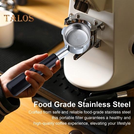 51MM Stainless Steel Bottomless Portafilter Coffee Handle with Smooth Surface Food Grade Easy To Clean Universal Compatibility Espresso Portafilter