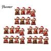 Cute Highland Cow Gift Items Christmas Ornament Set, 2D Flat Wooden Ornaments Hanging Decor with String, Holiday Tree Party Decoration Farm Animal