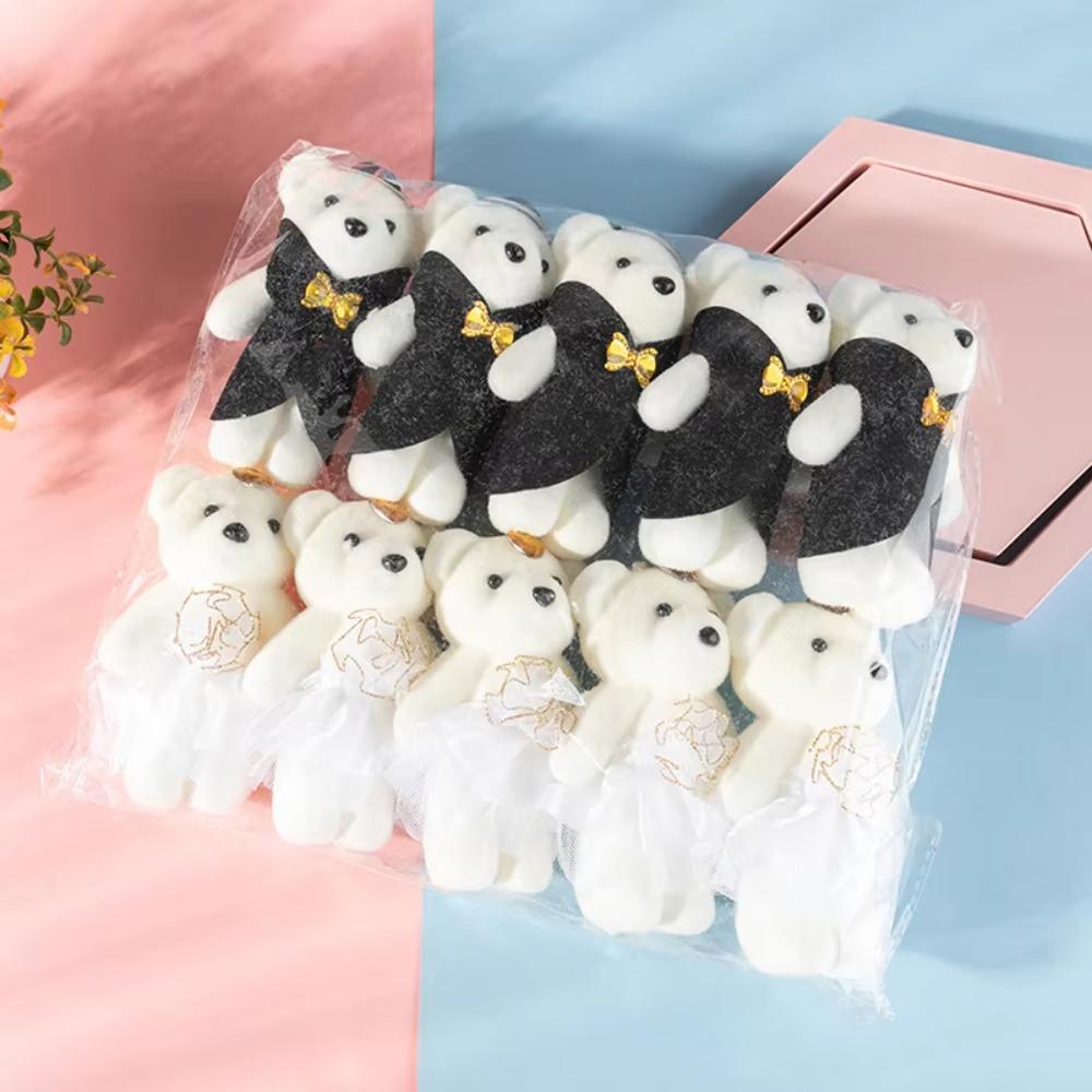 10pcs Couple Bear Bear Plush Foam Toys Foam Bear Cartoon Bouquet Doll Kids/Children Toys