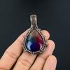 Rainbow Solar Quartz 999 Copper Wire Wrapped Pendant, Handmade Gemstone Pendant Jewelry, Gifts For Wife Brand New Pendant