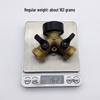 Brass Three-Way Y-Type Garden Hose Diverter Valve