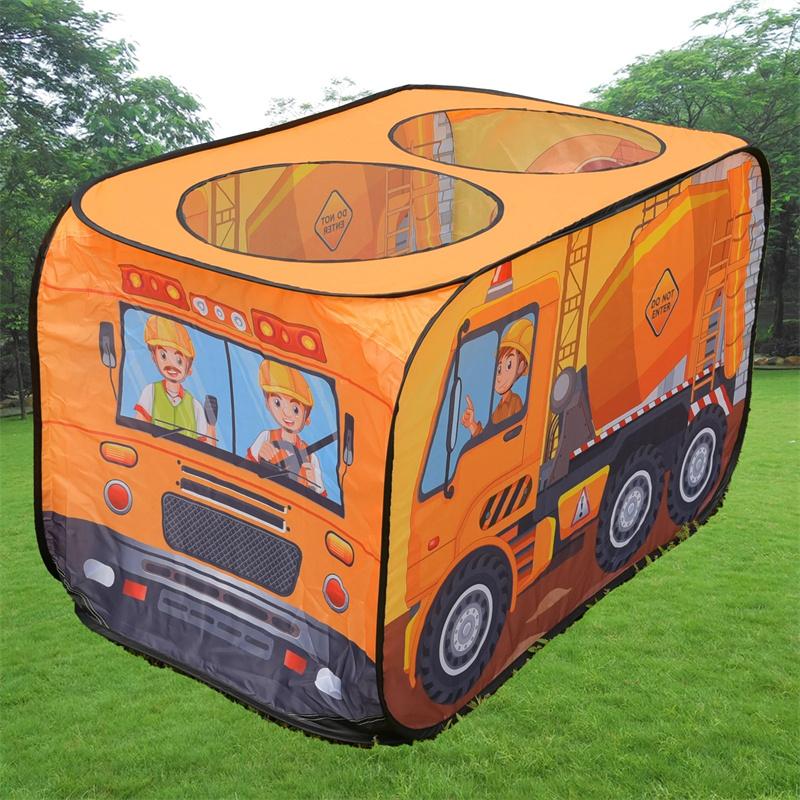 Детская палатка-машина для инженеров, игрушечный игровой домик для принцессы, мальчика, ребенка, складной домик с бассейном из шариков