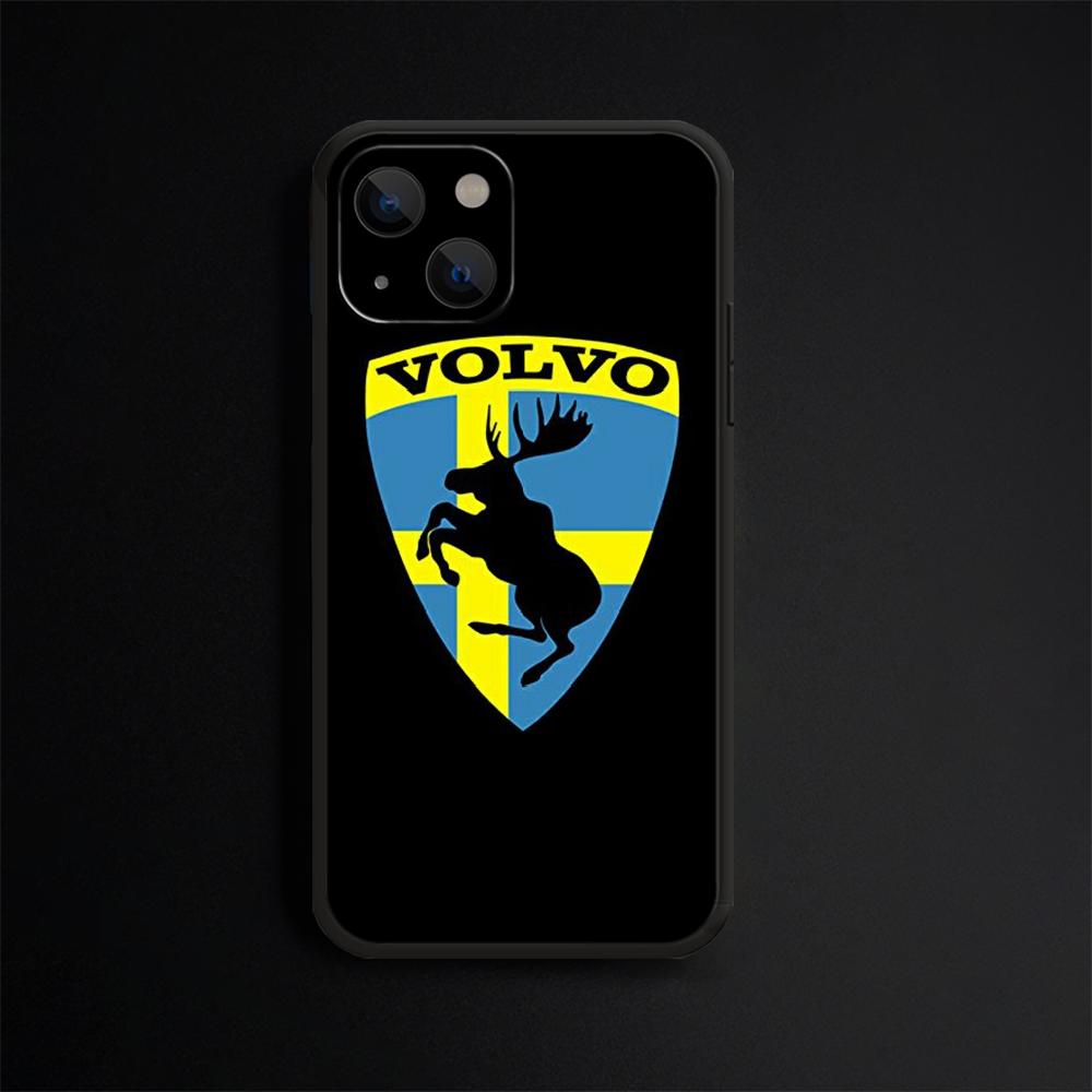 Роскошный модный чехол для мобильного телефона Volvos с логотипом автомобиля для IPhone Samsung Galaxy Xiaomi Redmi Note SA 8 9 10 11 12 13 21 22 Pro Max Plus, черный мягкий