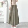 Новые летние тонкие брюки А-силуэта с высокой посадкой, повседневные широкие брюки, плиссированные брюки-юбка