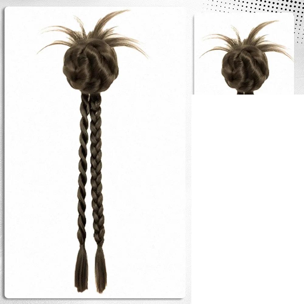 Сладкий пучок, коса, синтетический хвост, парик на заколке, 40 см, женская модная коса, повседневная прическа, головной убор