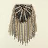 Shoulder Epaulet Long Tassels Metal Sequins Rhinestone DIY Elegant Men Women Shoulder Board Badge Brooch Business Suit Accessories