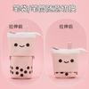 Milk Tee Pencil Case Cute Pen Pencil Telescopic Holder Pop Up Stationery Case, Stand-up Retractable Transformer Bag Standing Organizer