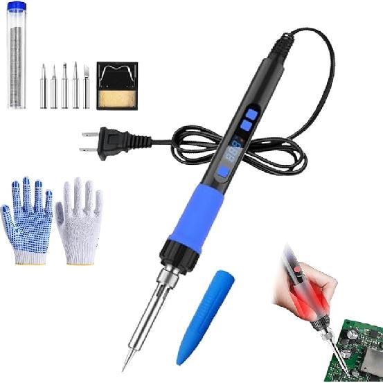 Industrial Grade Welding Pen Repair Tool Set, Digital Display Welding Pen, 3 in 1 Household High-Power Soldering Pen Set, Adjustable Temperature